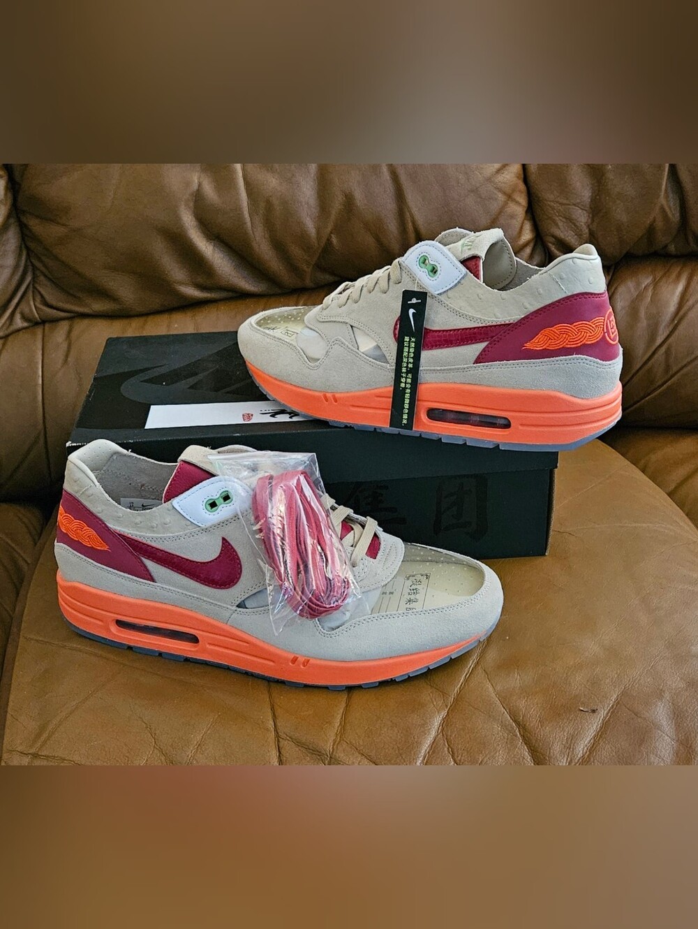 New Men's Nike Air Max 1 CLOT x Kiss Of Death Size 13